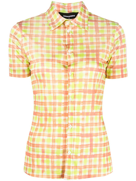  Dsquared2 Camisa A Cuadros - Verde 