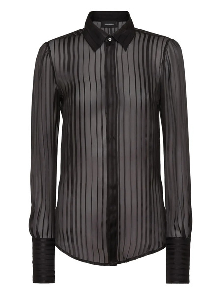  Dsquared2 Camisa Bianca - Negro 