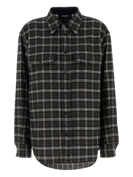  Dsquared2 Camisa Canadian A Cuadros - Verde 