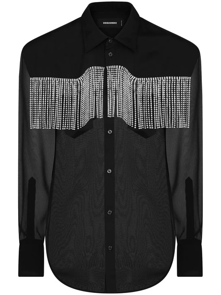  Dsquared2 Camisa Con Paneles - Negro 