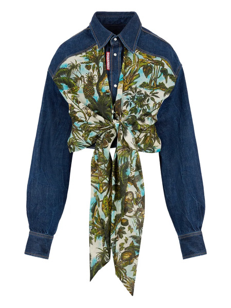  Dsquared2 Camisa Vaquera Monkey Business - Azul 