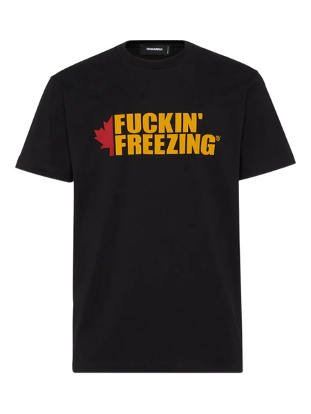  Dsquared2 Camiseta Cool Fit Con Eslogan - Negro 