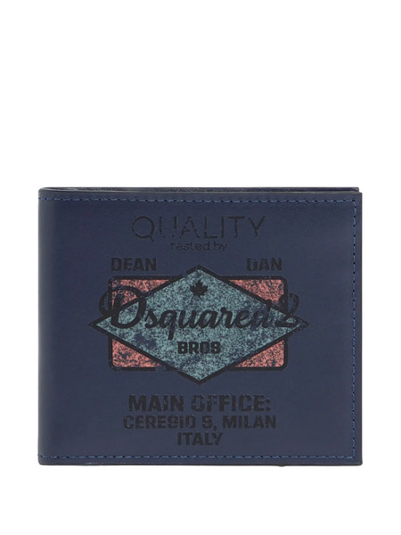  Dsquared2 Cartera Con Logo Estampado - Azul 