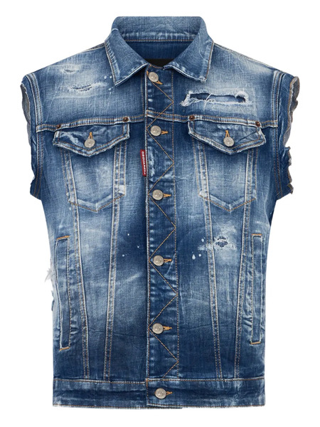 Dsquared2 Chaleco Side By Side - Azul 