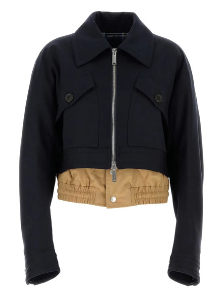  Dsquared2 Chaqueta Corta De Algodón Con Botón - Azul 