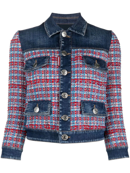  Dsquared2 Chaqueta Vaquera Con Paneles - Azul 