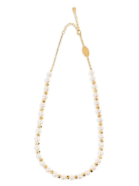  Dsquared2 Collar Con Perla Artificial - Dorado 
