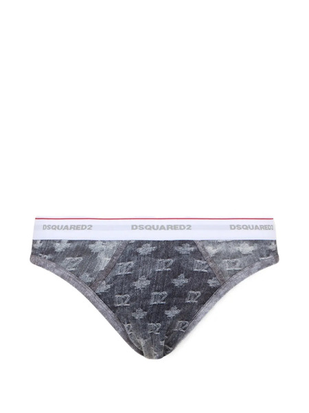  Dsquared2 D2 Monogram Brief - Gris 
