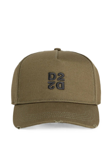  Dsquared2 D2 Upside Down Baseball Cap - Verde 