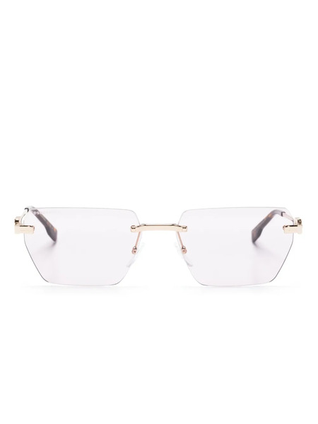  Dsquared2 Eyewear Gafas De Sol 0102/s Con Montura Rectangular - Dorado 