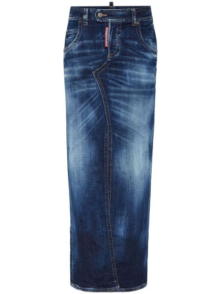  Dsquared2 Falda Larga Vaquera - Azul 