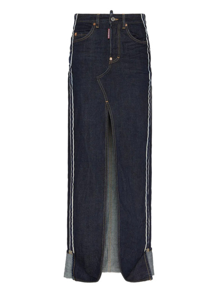  Dsquared2 Falda Larga Vaquera - Azul 
