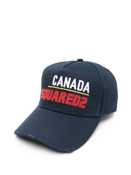  Dsquared2 Gorra Con Logo Estampado - Azul 
