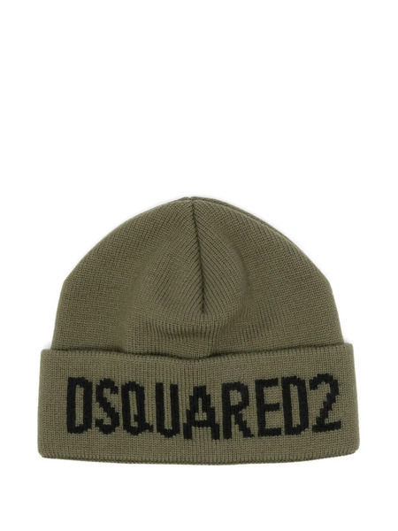  Dsquared2 Gorro De Lana - Verde 