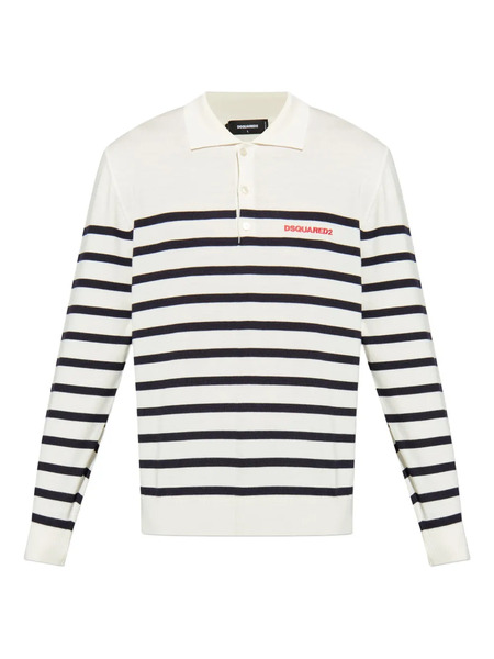  Dsquared2 Jersey A Rayas - Blanco 