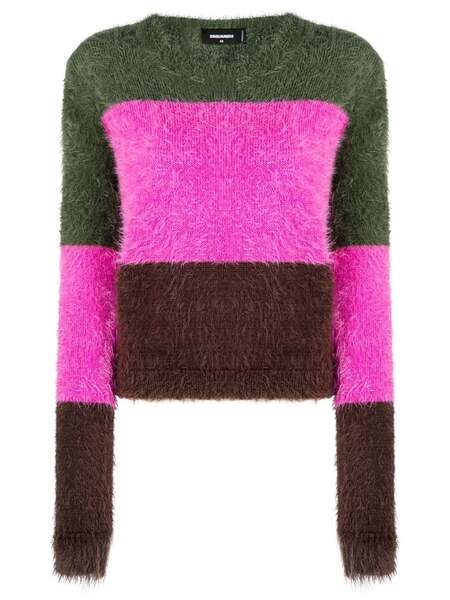 Dsquared2 Jersey A Rayas Con Efecto Cepillado - Verde 