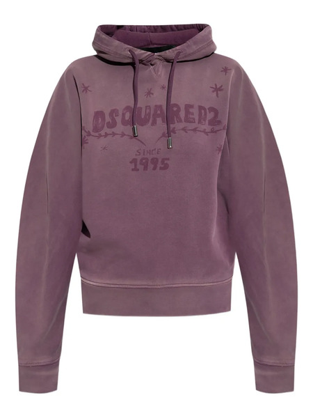 Dsquared2 Jersey Con Capucha Y Logo - Morado 