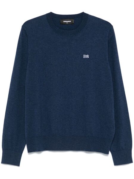  Dsquared2 Jersey Con Cuello Redondo - Azul 