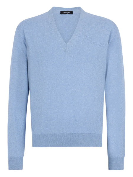  Dsquared2 Jersey Con Logo Bordado - Azul 