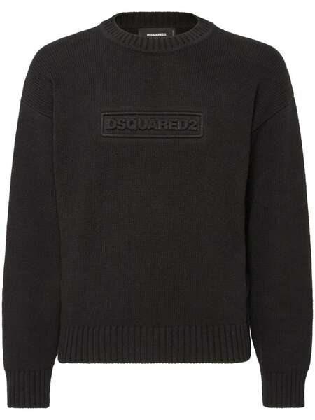  Dsquared2 Jersey Con Logo Estampado - Negro 