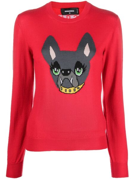  Dsquared2 Jersey Icon Dog - Rojo 
