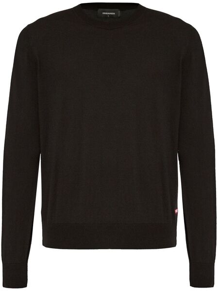  Dsquared2 Jersey Liso - Negro 