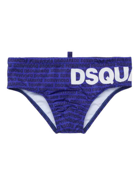  Dsquared2 Kids Bañador Con Logo - Azul 