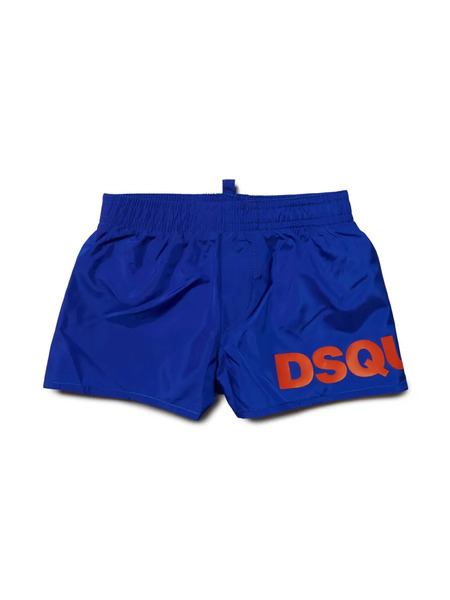  Dsquared2 Kids Bañador Con Logo Estampado - Azul 