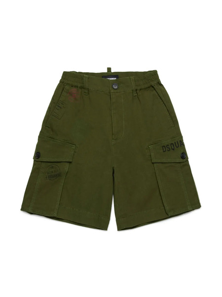 Dsquared2 Kids Bermudas Cargo - Verde 
