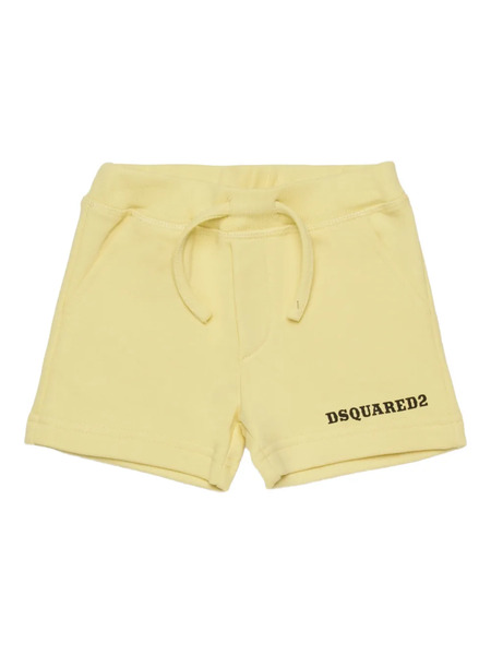  Dsquared2 Kids Bermudas Con Logo Estampado - Amarillo 