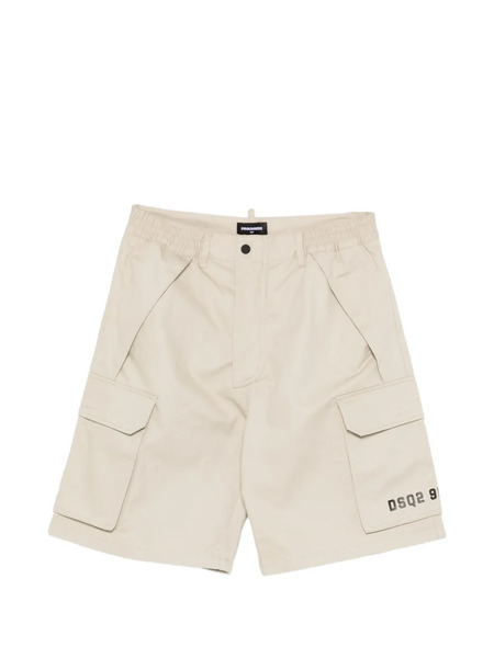  Dsquared2 Kids Bermudas Con Logo Estampado - Neutro 