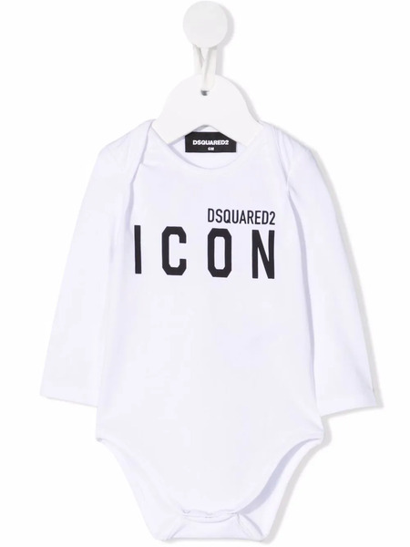  Dsquared2 Kids Body Con Logo Estampado - Blanco 