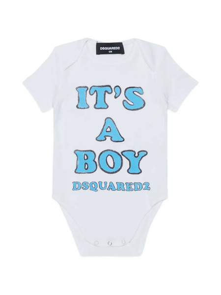 Dsquared2 Kids Body Con Logo Estampado - Blanco 