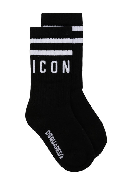  Dsquared2 Kids Calcetines Con Logo Icon - Negro 