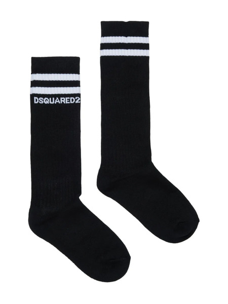  Dsquared2 Kids Calcetines Con Logo - Negro 