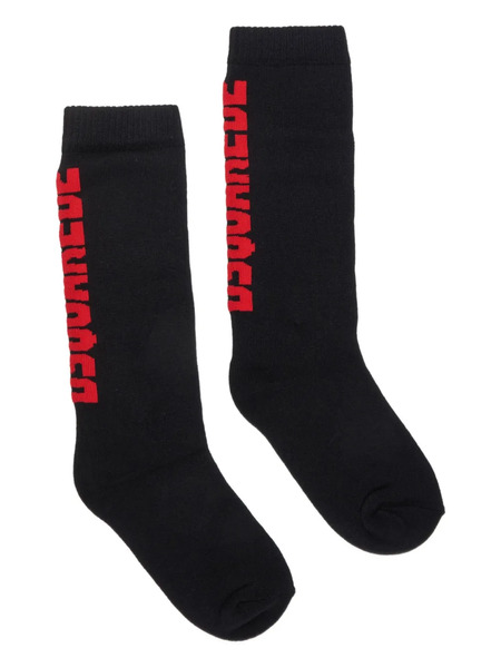  Dsquared2 Kids Calcetines Con Logo - Negro 