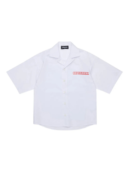  Dsquared2 Kids Camisa Con Motivo Gráfico - Blanco 
