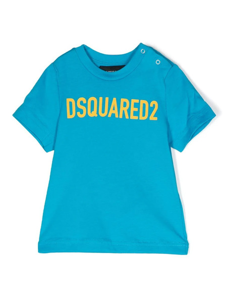  Dsquared2 Kids Camiseta Con Logo Estampado - Azul 