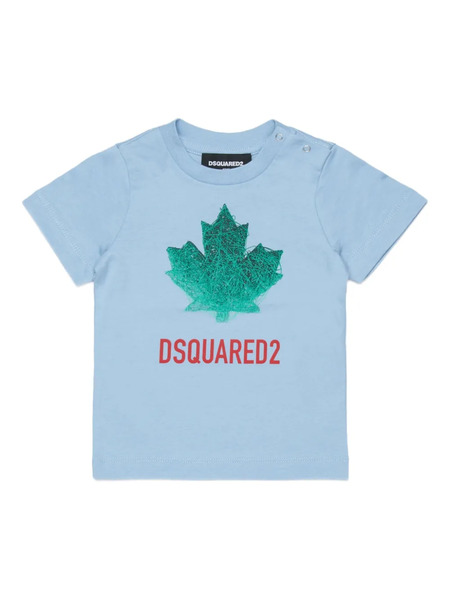  Dsquared2 Kids Camiseta Con Logo Estampado - Azul 
