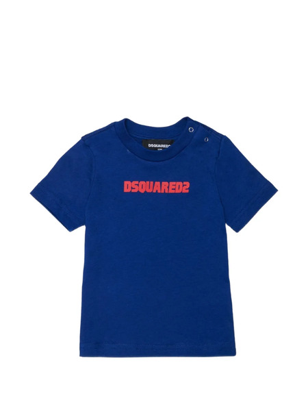  Dsquared2 Kids Camiseta Con Logo Estampado - Azul 