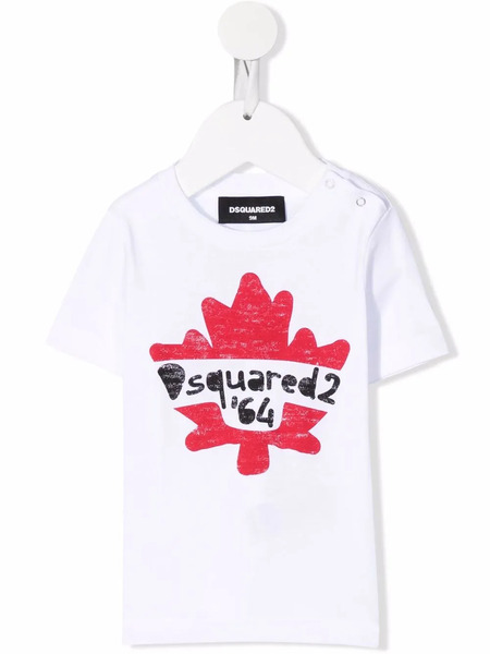  Dsquared2 Kids Camiseta Con Logo Estampado - Blanco 