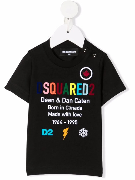  Dsquared2 Kids Camiseta Con Logo Estampado - Negro 