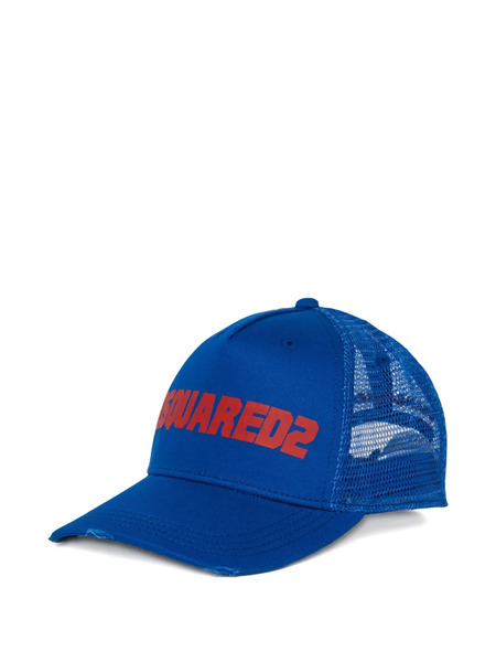  Dsquared2 Kids Gorra Con Efecto Envejecido - Azul 