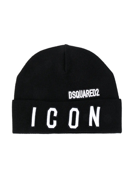  Dsquared2 Kids Gorro Con Logo Icon - Negro 