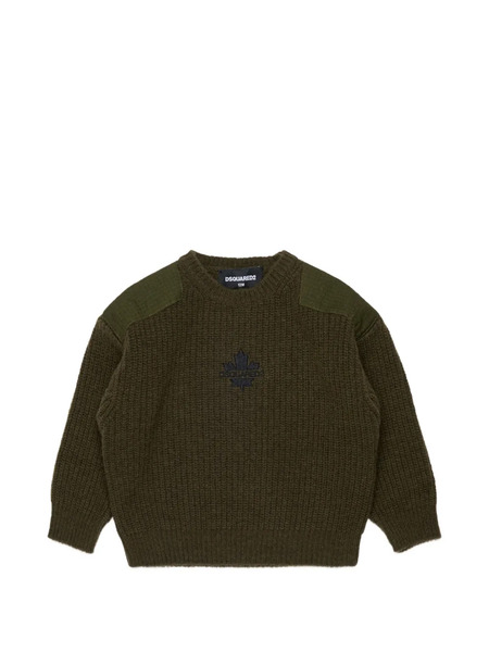  Dsquared2 Kids Jersey Con Logo Bordado - Verde 