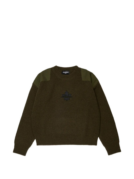  Dsquared2 Kids Jersey Con Logo Bordado - Verde 