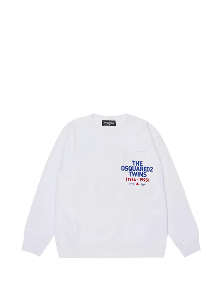  Dsquared2 Kids Jersey Con Logo Estampado - Blanco 