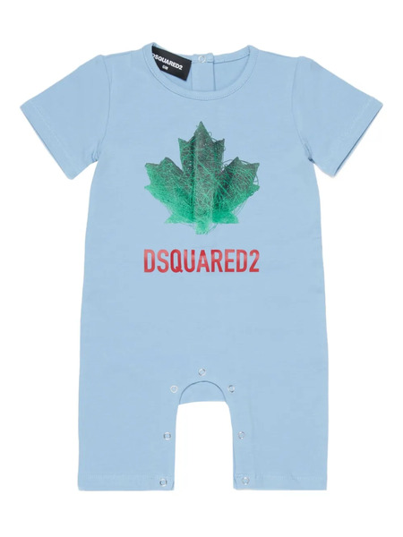  Dsquared2 Kids Pelele Con Motivo De Hojas - Azul 