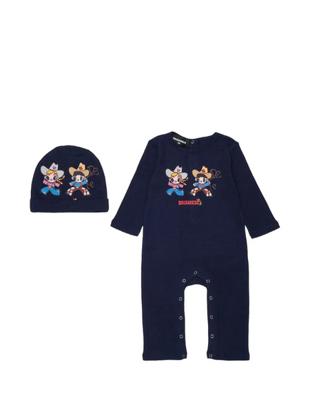  Dsquared2 Kids Pijama Con Motivo Gráfico - Azul 