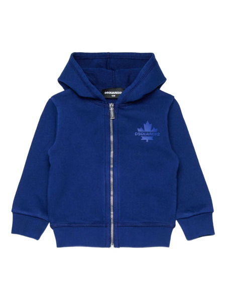  Dsquared2 Kids Sudadera Con Cremallera Y Capucha - Azul 